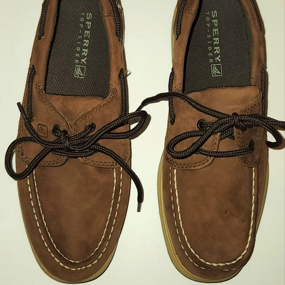 Sperry Top-sider Intrepid shoe. Big boys Sz 5. Brown. Style # YB25328A $20 NWOT. - Picture 5 of 11